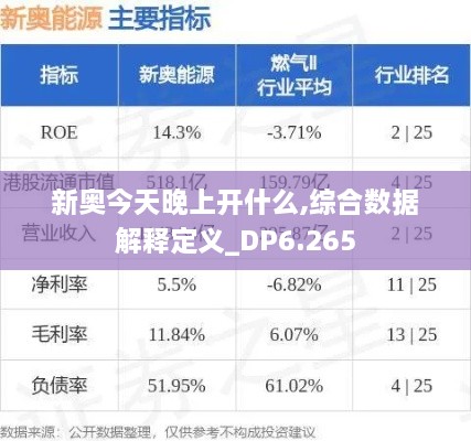 新奥今天晚上开什么,综合数据解释定义_DP6.265