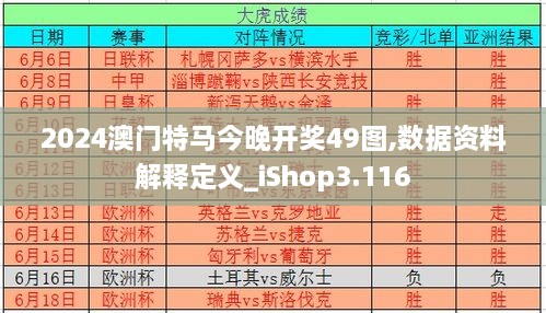 2024澳门特马今晚开奖49图,数据资料解释定义_iShop3.116