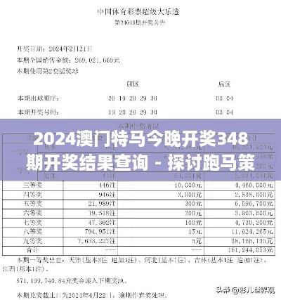 2024澳门特马今晚开奖348期开奖结果查询 - 探讨跑马策略与奖金份额