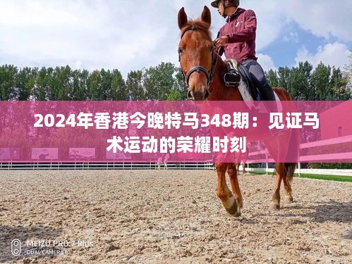 2024年香港今晚特马348期：见证马术运动的荣耀时刻