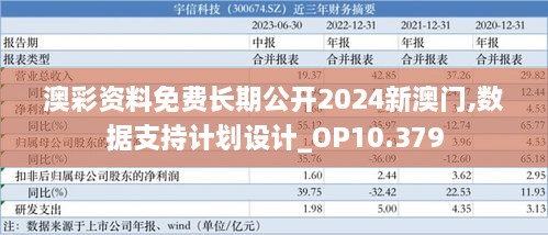 澳彩资料免费长期公开2024新澳门,数据支持计划设计_OP10.379