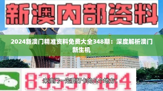 2024新澳门精准资料免费大全348期：深度解析澳门新生机