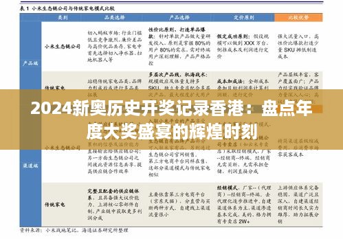 2024新奥历史开奖记录香港：盘点年度大奖盛宴的辉煌时刻