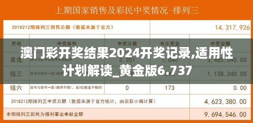 澳门彩开奖结果2024开奖记录,适用性计划解读_黄金版6.737