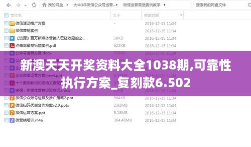 新澳天天开奖资料大全1038期,可靠性执行方案_复刻款6.502