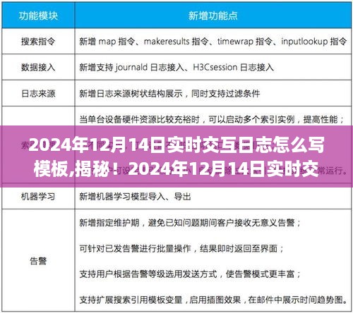 揭秘实时交互日志模板，探索小巷深处特色小店的独特环境记录（2024年12月14日）