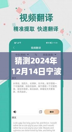 宁波视频实时翻译公司引领全球智能交流新时代革新，即时畅译开启于2024年12月14日