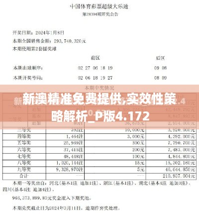 新澳精准免费提供,实效性策略解析_P版4.172