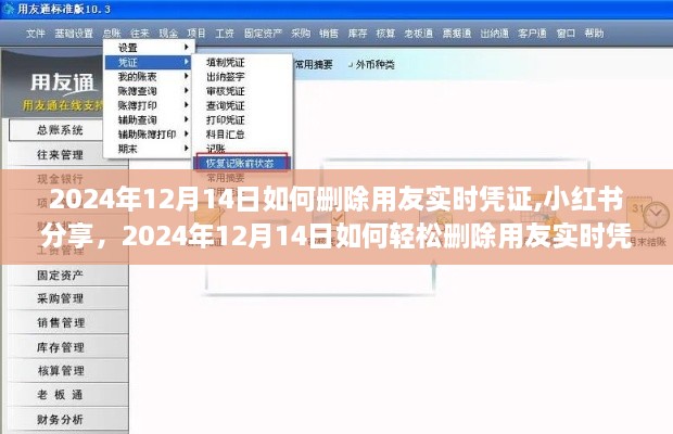 详细教程，如何轻松删除用友实时凭证（小红书分享版）
