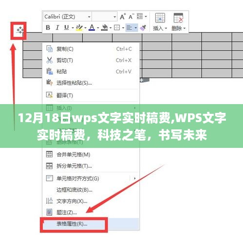 WPS文字实时稿费，科技之笔，书写未来之梦