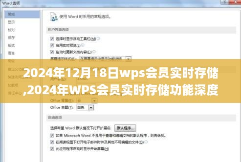 WPS会员实时存储功能深度解析与应用前瞻，展望至2024年