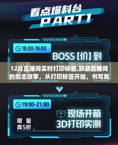 跃动直播间的励志故事，十二月奇迹的打印标签之旅