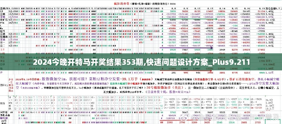 2024今晚开特马开奖结果353期,快速问题设计方案_Plus9.211