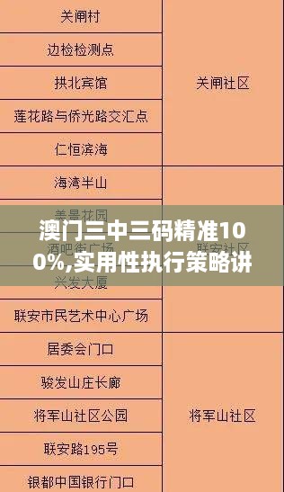 澳门三中三码精准100%,实用性执行策略讲解_DP5.803