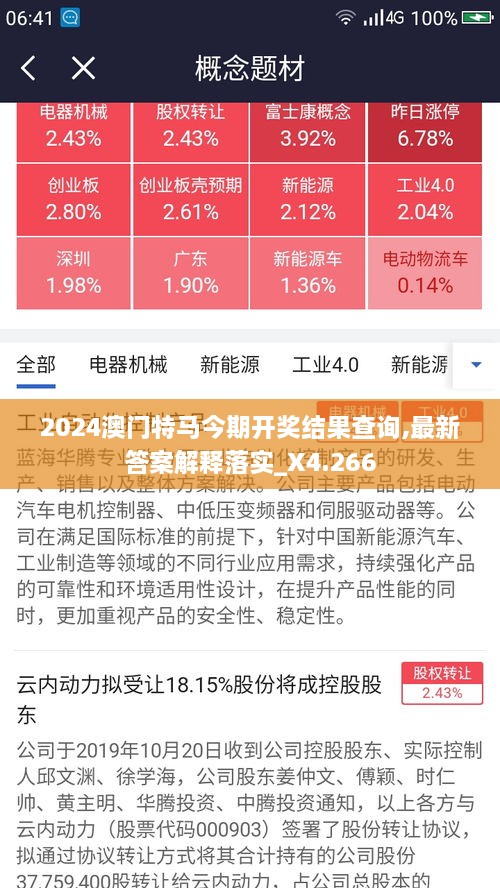 2024澳门特马今期开奖结果查询,最新答案解释落实_X4.266