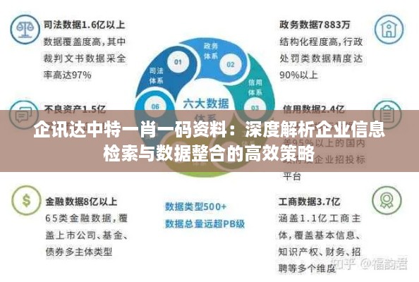 企讯达中特一肖一码资料：深度解析企业信息检索与数据整合的高效策略