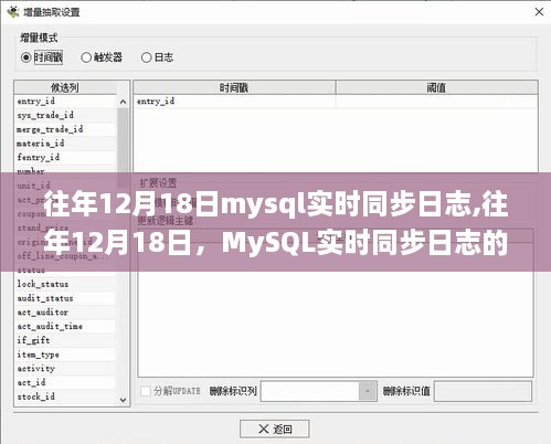 MySQL实时同步日志的关键技术与操作指南（往年12月18日专题）