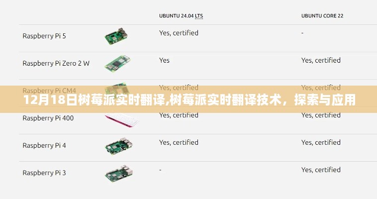 树莓派实时翻译技术探索与应用