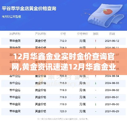 12月华鑫金业实时金价查询官网，掌握黄金市场动态，黄金投资轻松理财