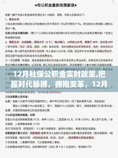 把握时代脉搏，拥抱变革，解读十二月社保公积金新政策下的自信成就之旅