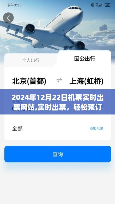 2024年12月22日机票实时预订平台，探索未来机票预订新体验