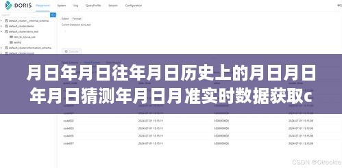 月日月年数据洞察，实时CDC技术与历史数据深度探索