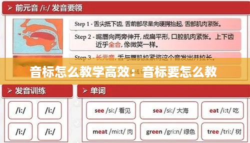 音标怎么教学高效：音标要怎么教 