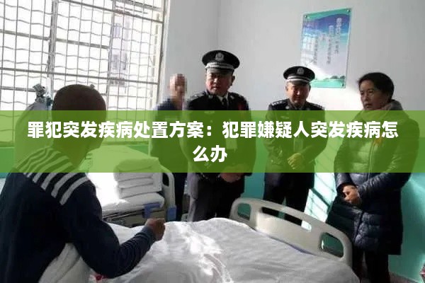 罪犯突发疾病处置方案：犯罪嫌疑人突发疾病怎么办 