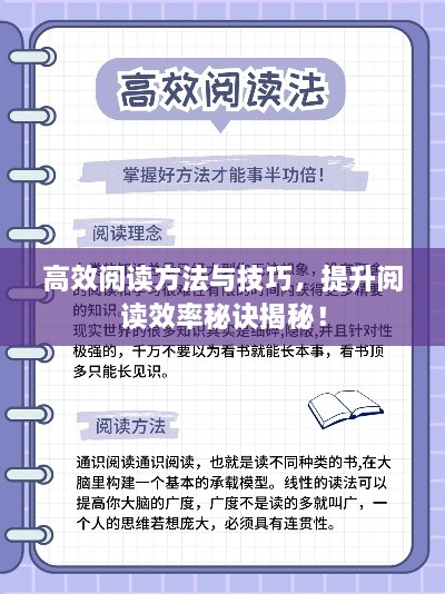 高效阅读方法与技巧，提升阅读效率秘诀揭秘！