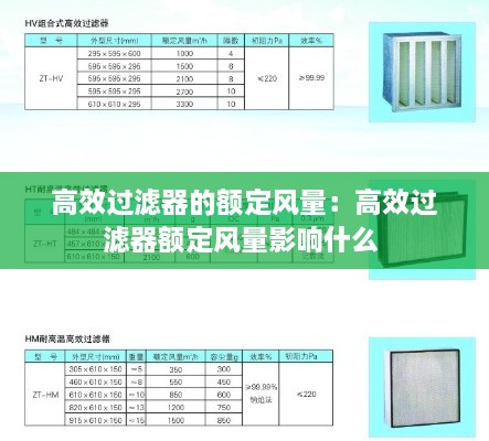 高效过滤器的额定风量：高效过滤器额定风量影响什么 