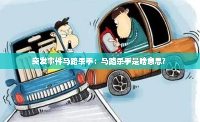 突发事件马路杀手：马路杀手是啥意思? 