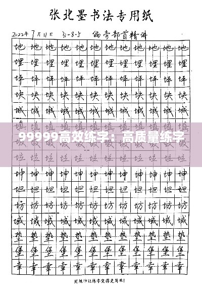 99999高效练字：高质量练字 