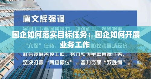 国企如何落实目标任务：国企如何开展业务工作 