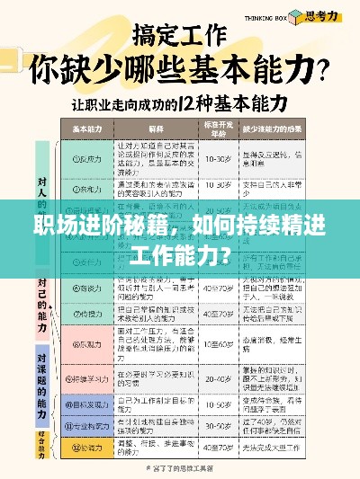 职场进阶秘籍，如何持续精进工作能力？