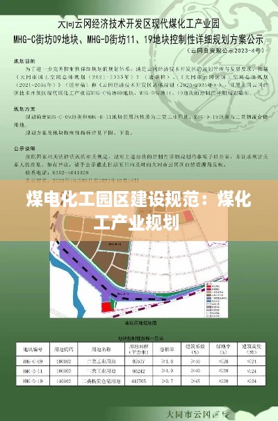 煤电化工园区建设规范：煤化工产业规划 