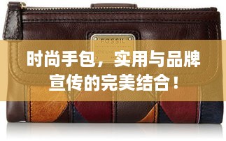 时尚手包，实用与品牌宣传的完美结合！