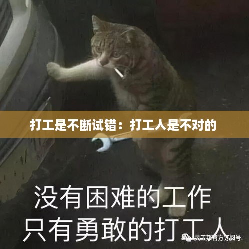 打工是不断试错：打工人是不对的 