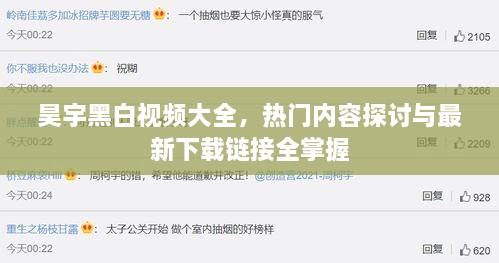 昊宇黑白视频大全，热门内容探讨与最新下载链接全掌握