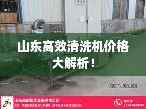 山东高效清洗机价格大解析！