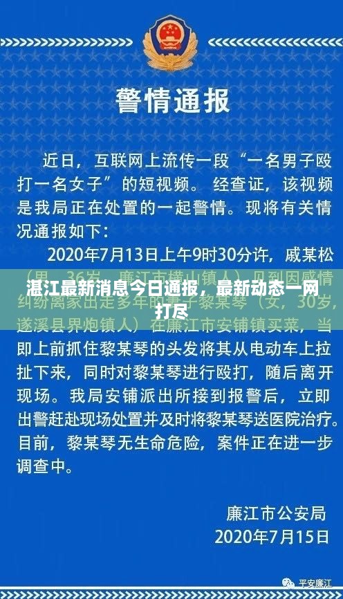 湛江最新消息今日通报，最新动态一网打尽