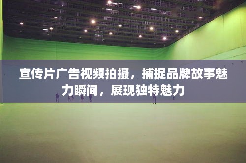 宣传片广告视频拍摄，捕捉品牌故事魅力瞬间，展现独特魅力