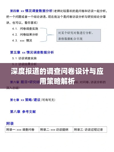 深度报道的调查问卷设计与应用策略解析