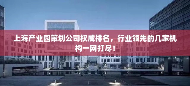 上海产业园策划公司权威排名，行业领先的几家机构一网打尽！