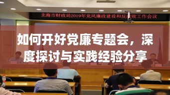 如何开好党廉专题会，深度探讨与实践经验分享