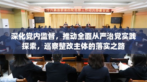 深化党内监督，推动全面从严治党实践探索，巡察整改主体的落实之路