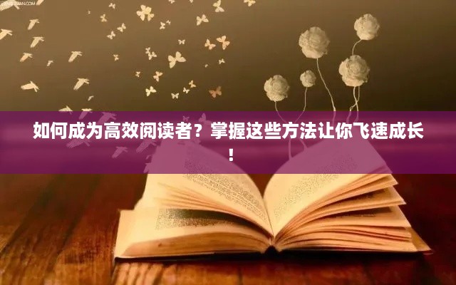 如何成为高效阅读者？掌握这些方法让你飞速成长！